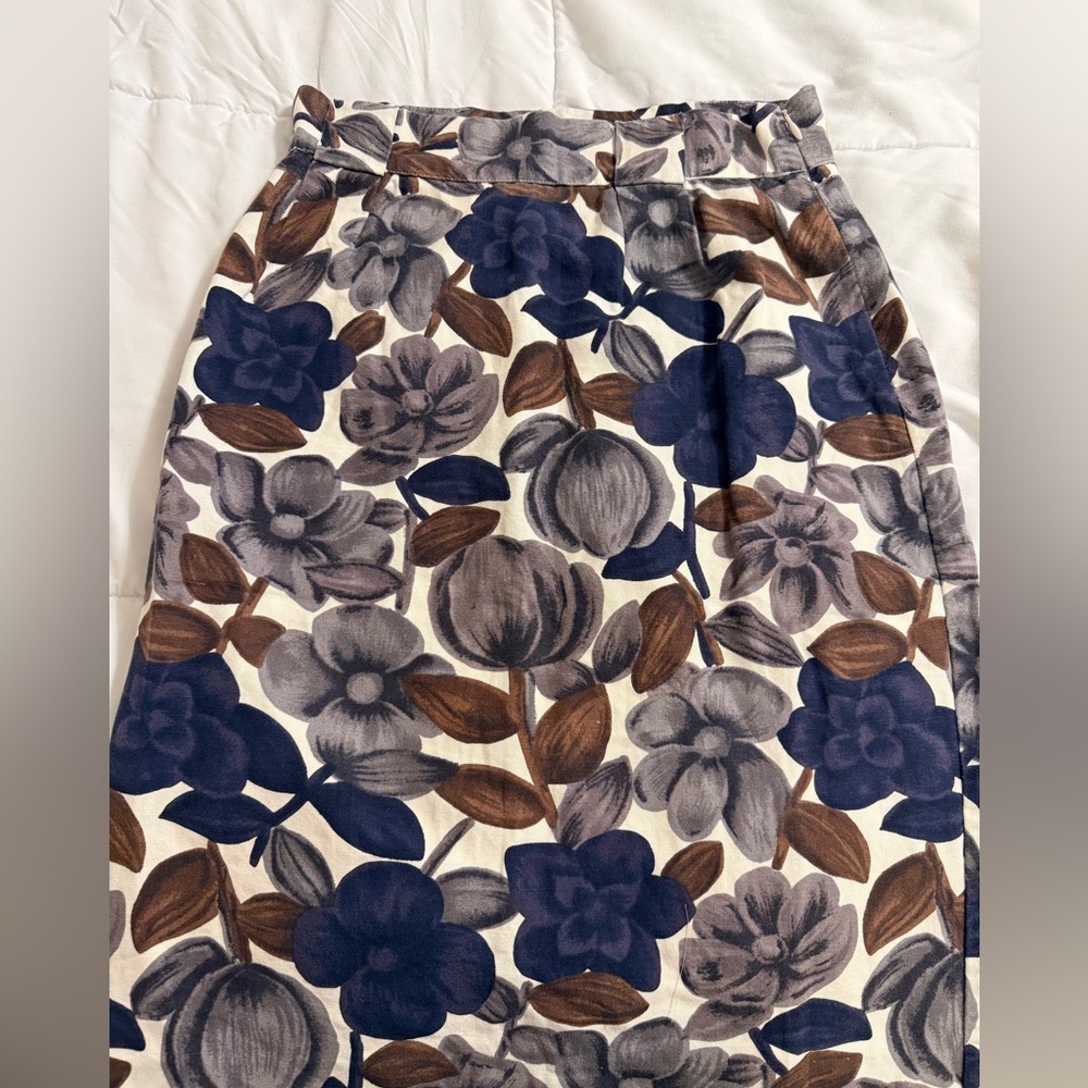 Boden Multicolor Midi Skirt